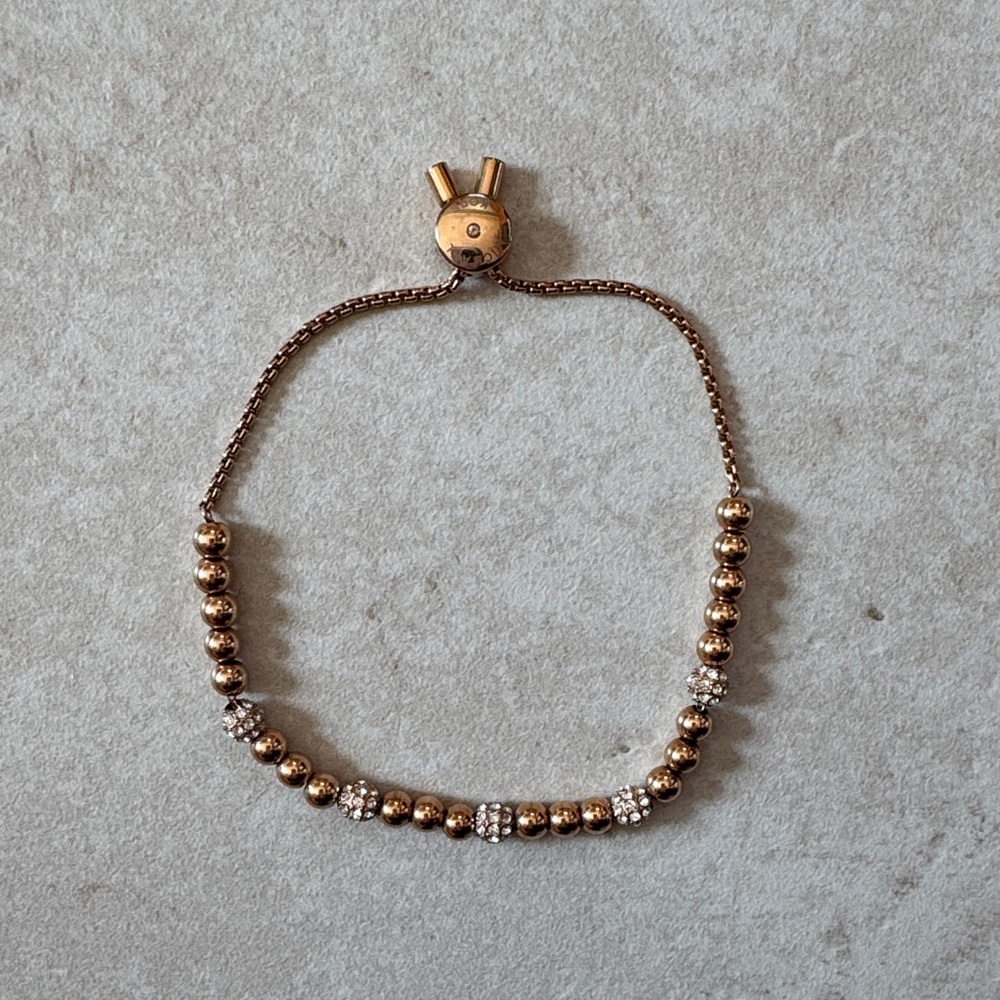 Michael Kors Gold and Silver Beaded Bracelet